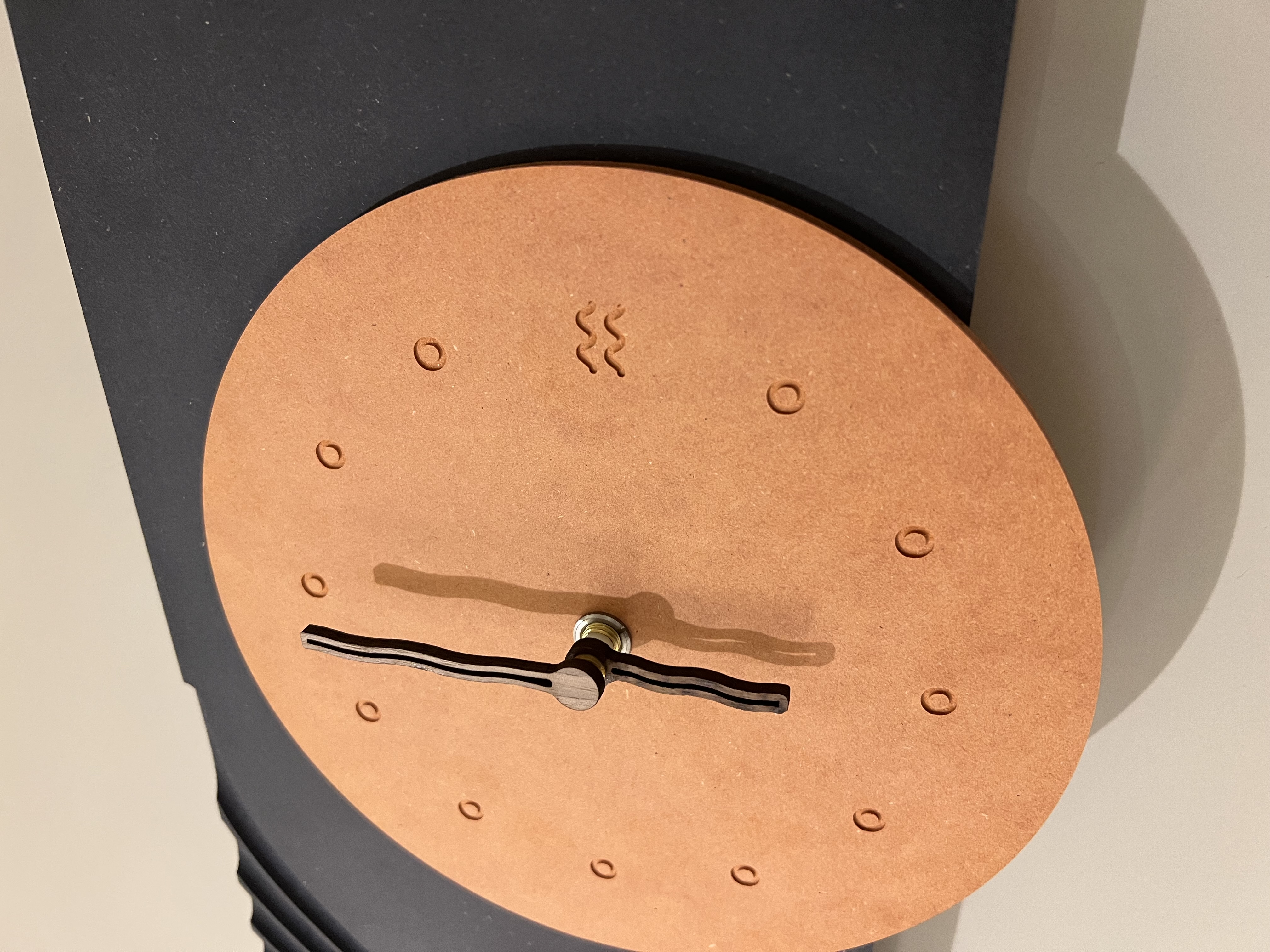 Aesthetic Copper Wall Clock