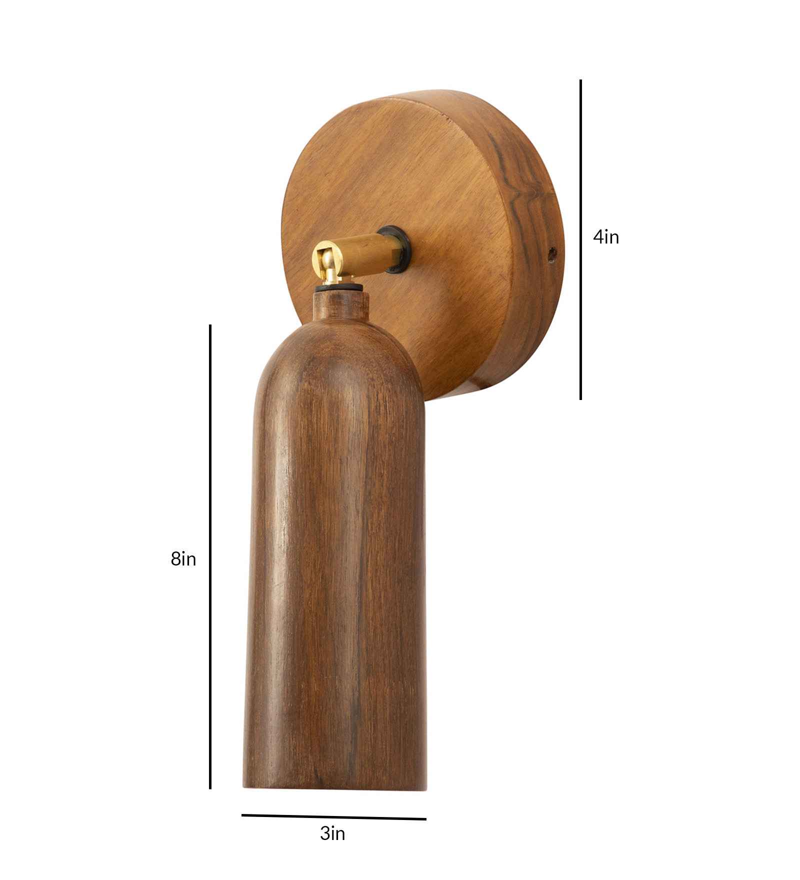 Bedside Wooden Wall Sconce