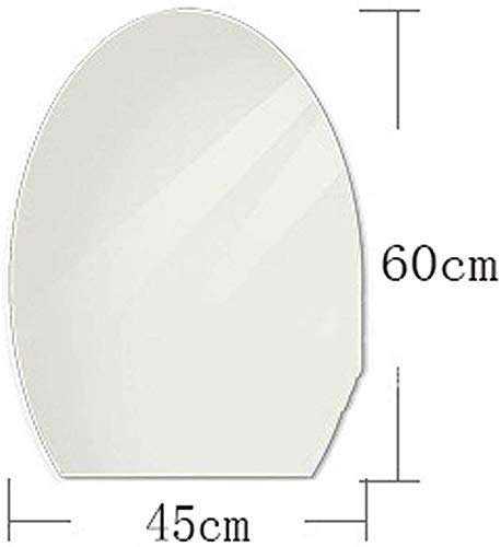 Flat Bottom Oval Frameless Bathroom Mirror