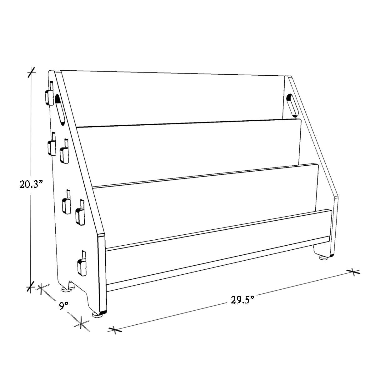 Ochre Olive Book Rack