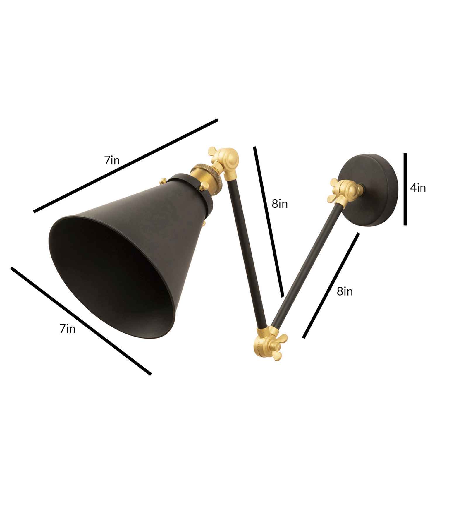 Mimmic Black Wall Sconce