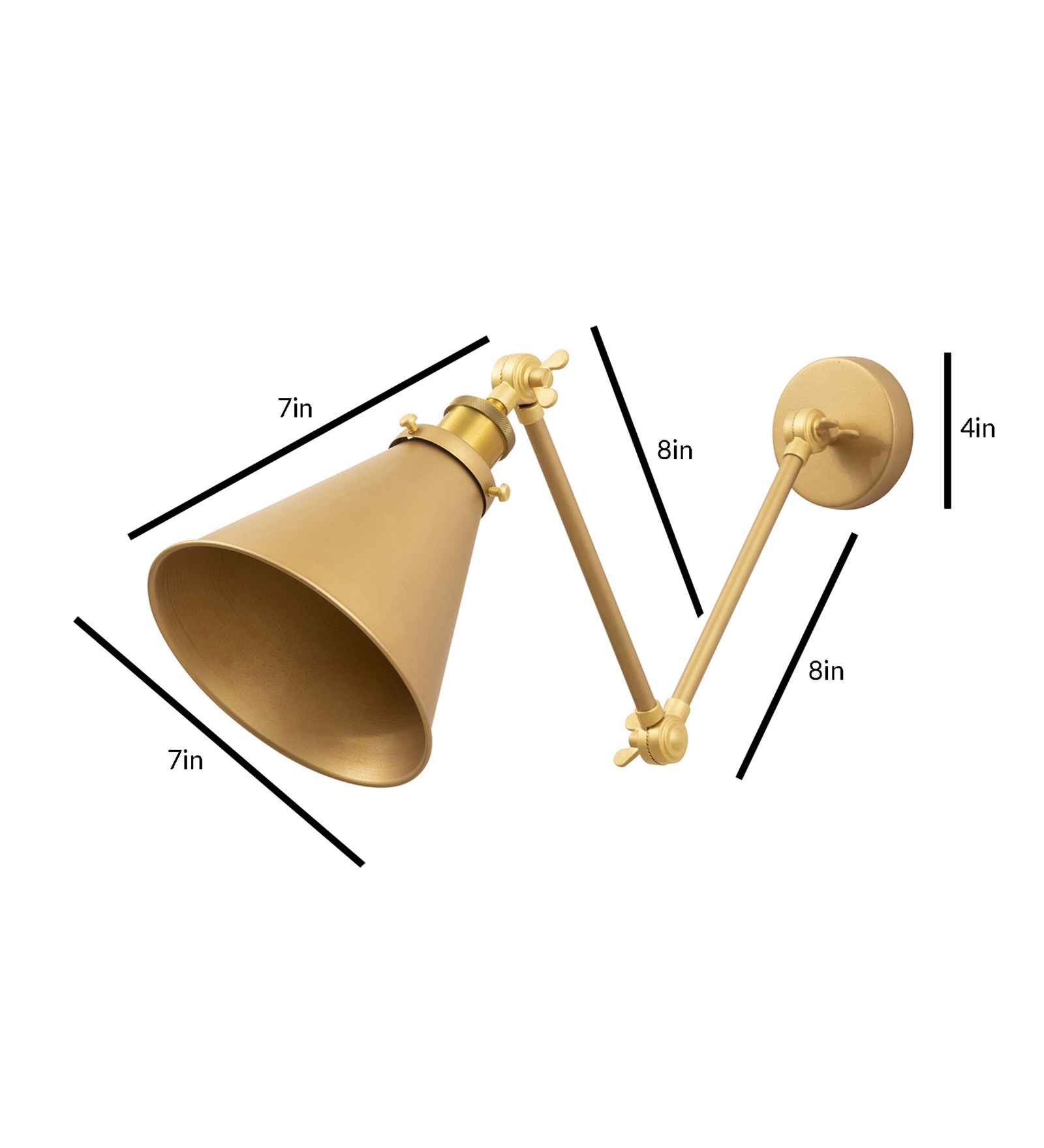 Mimmic Gold Wall Sconce
