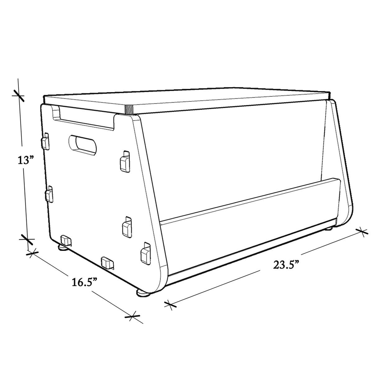 Aqua Plum Toy Chest