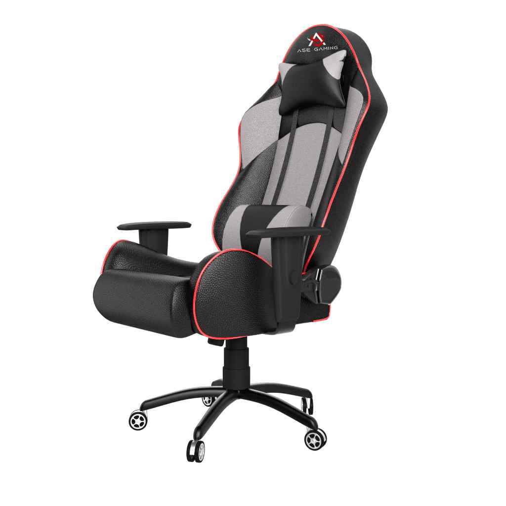 ASE Gaming Gold Series Gaming Chair with 180 Degree Recline (Grey & Black)