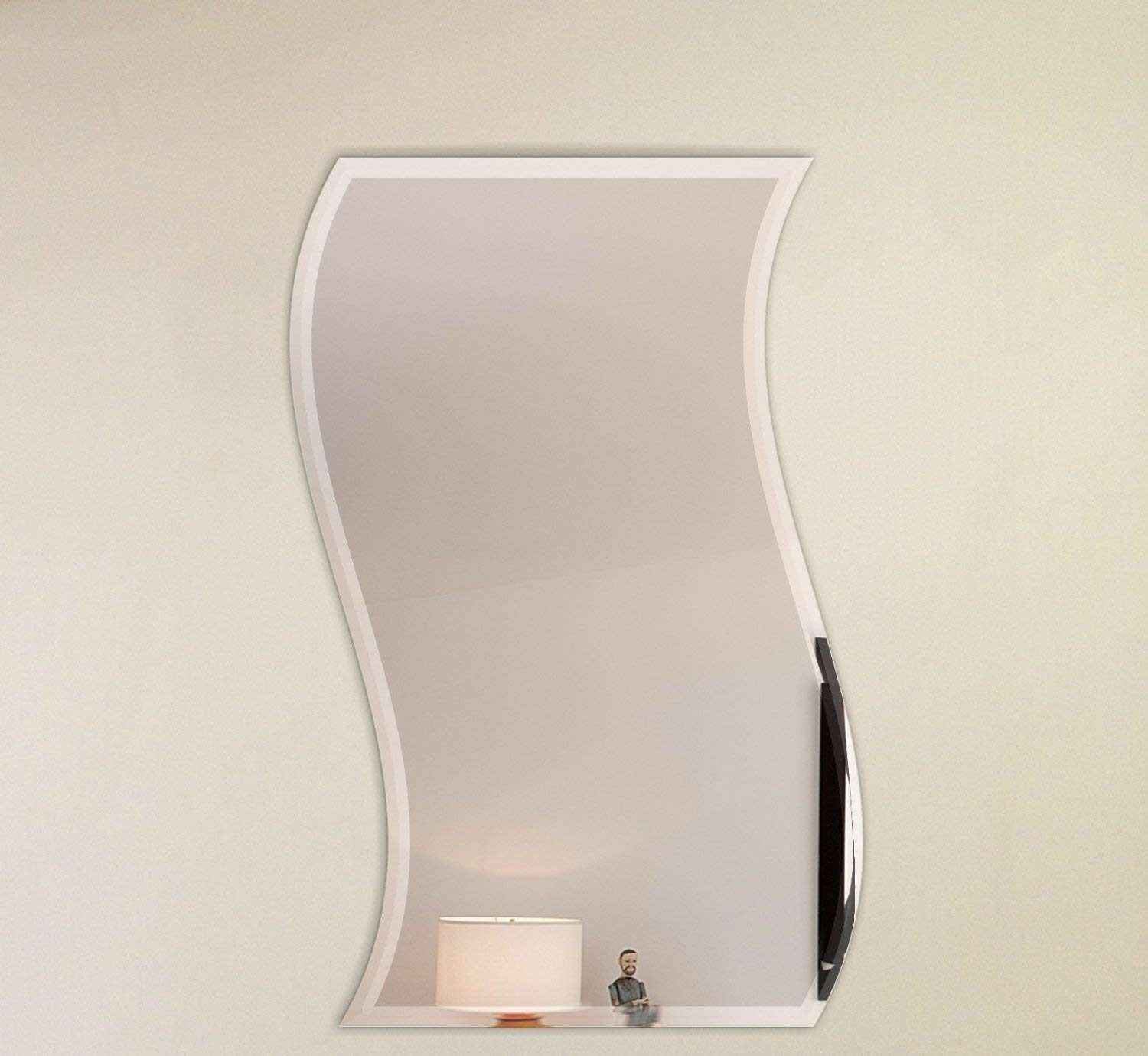 Frameless Zig Zag Wall Mirror
