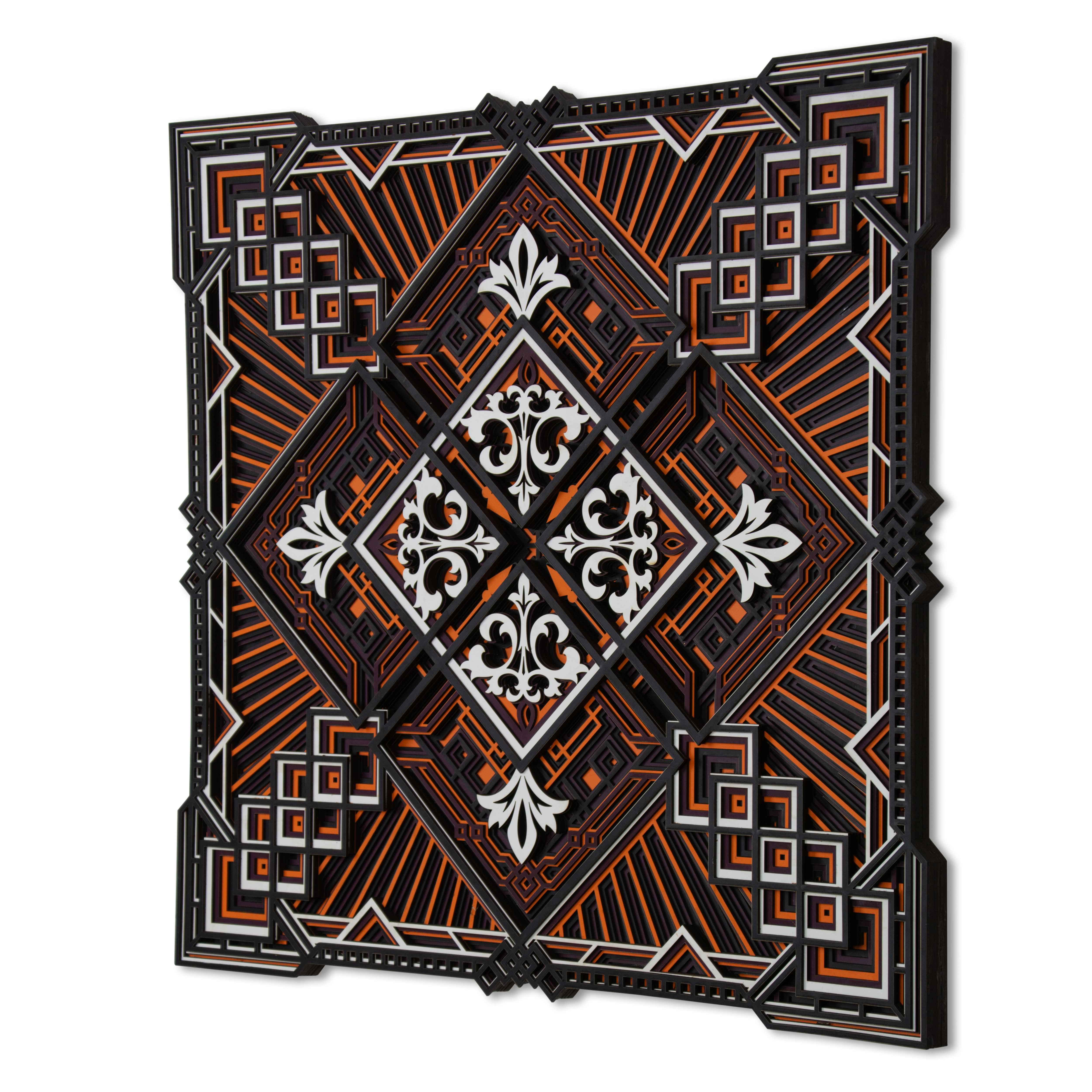 Colorful Princess Face Multi Layer Mandala