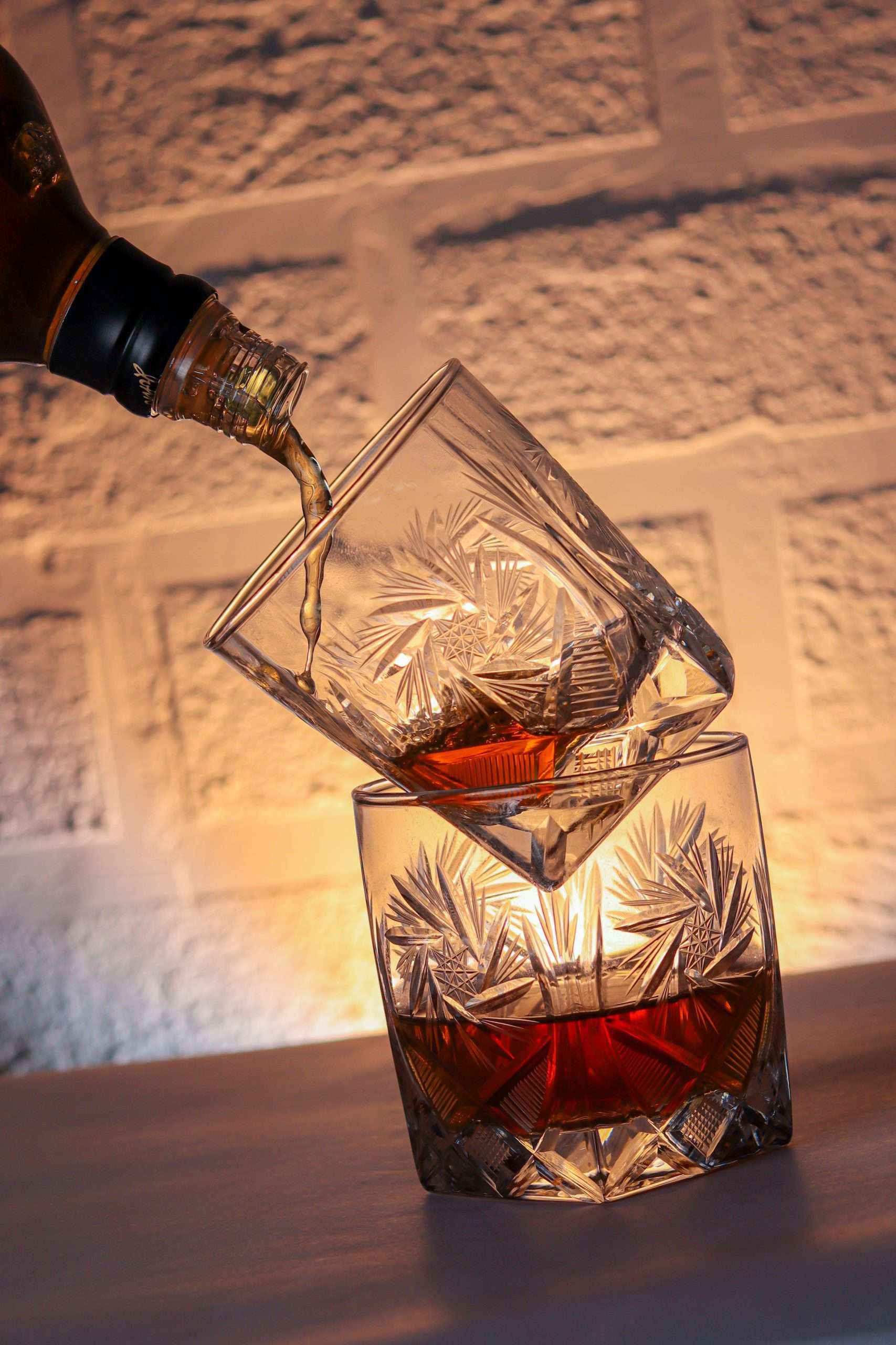 Accent Crystal Whiskey Glass