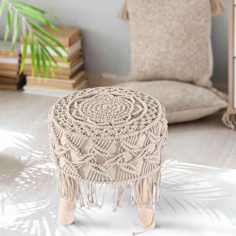 Kaahira Macrame Stool