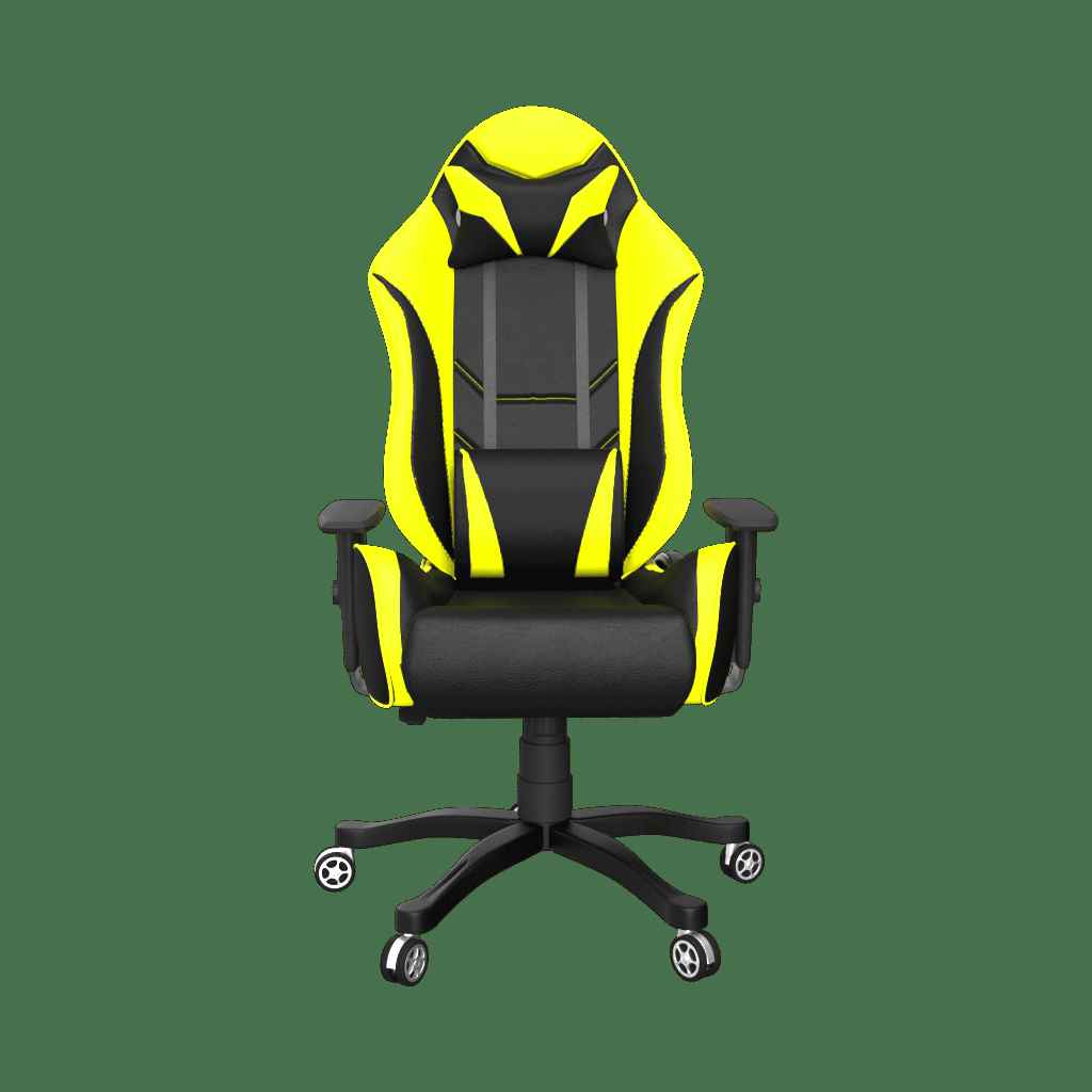 ASE Gaming Rage Series Gaming Chair with 180 Degree Recline (Yellow & Black)