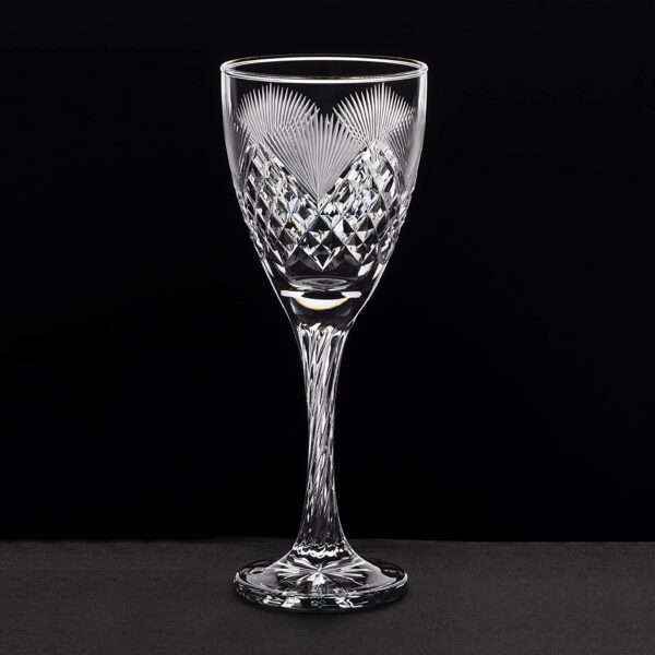 Hand Cut Design Romantic Wine Glass