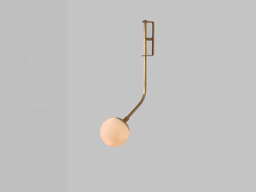 RHYTHM WALL SCONCE BRASS DOME