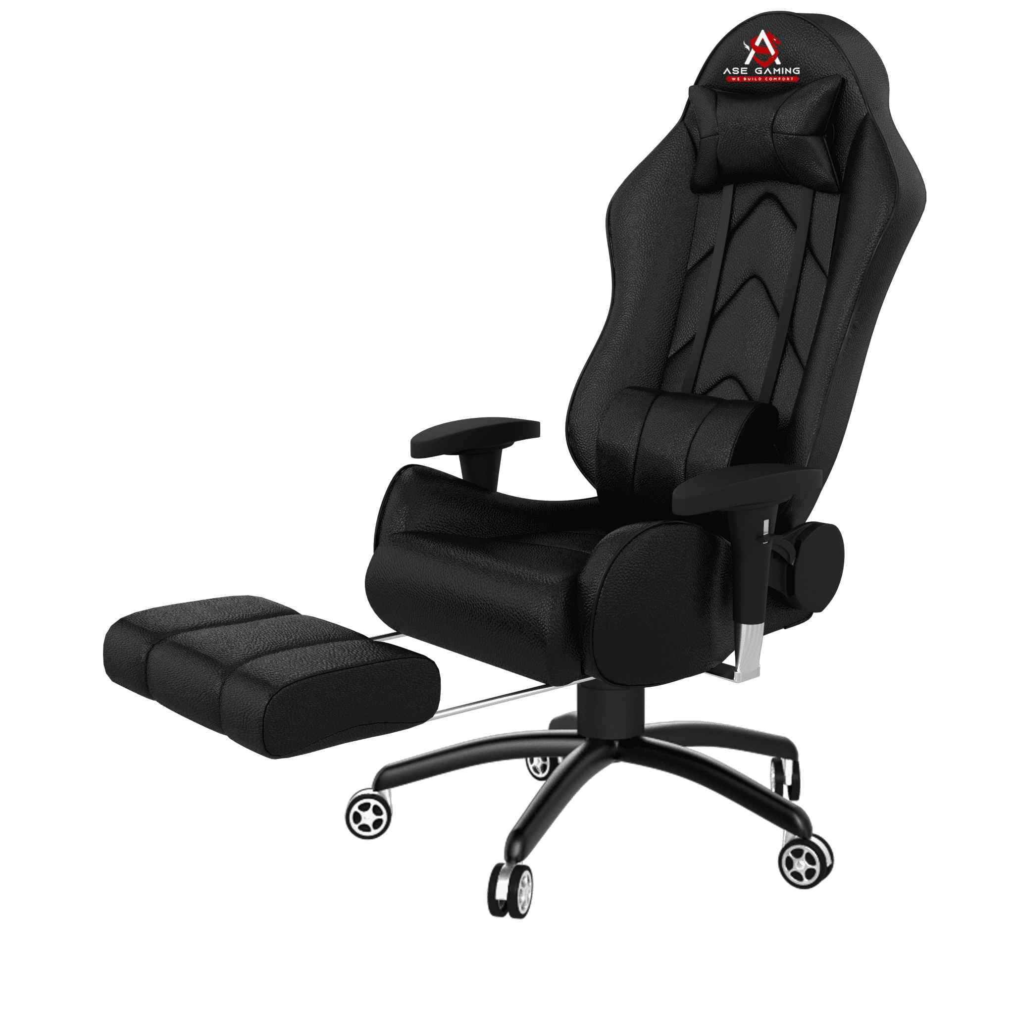 ASE Gaming Gold Series Gaming Chair with 180 Degree Recline (Yellow & Black)