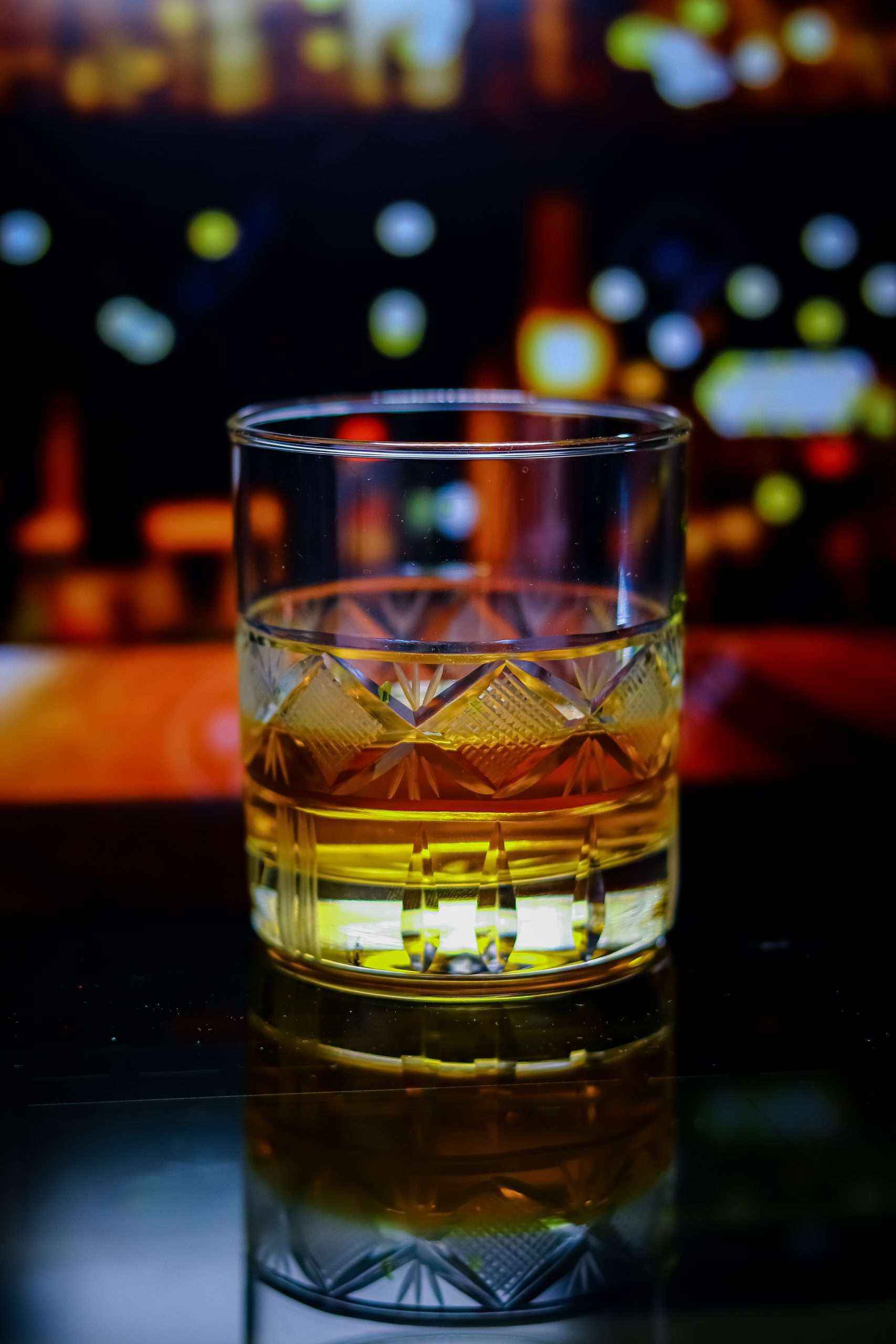 Square Cut Crystal Whiskey Glass