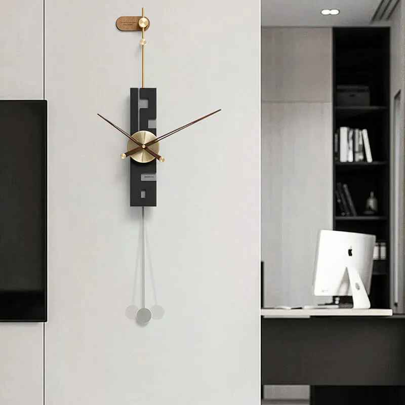 Coral Grey Wall Clock