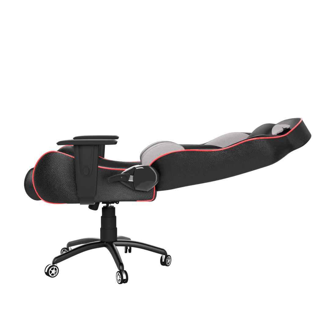 ASE Gaming Gold Series Gaming Chair with 180 Degree Recline (Grey & Black)