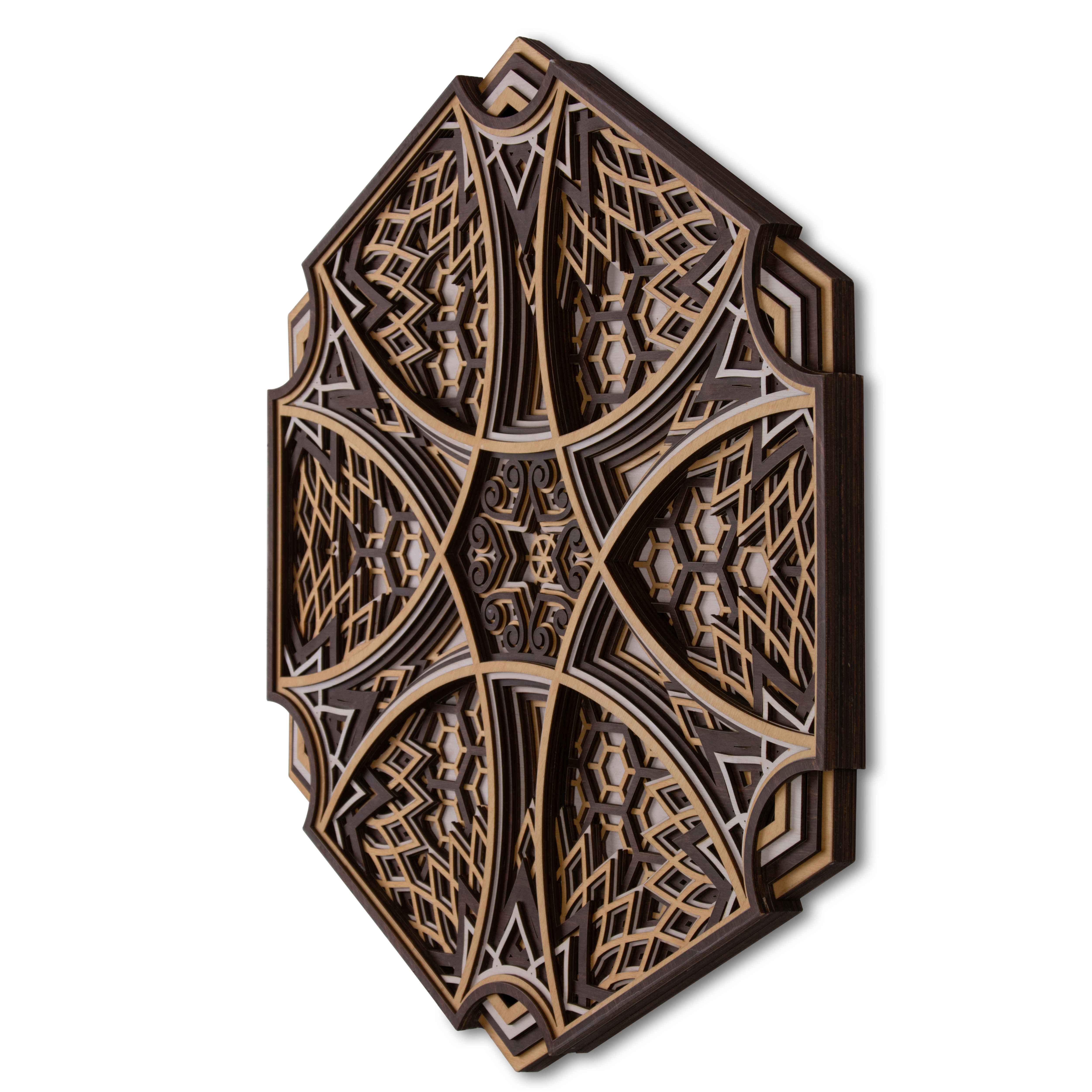 Colorful Princess Face Multi Layer Mandala