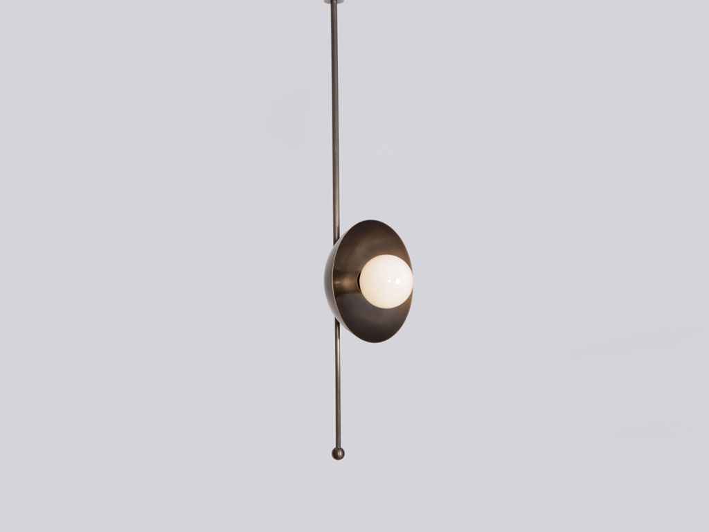 MOD WALL SCONCE BRASS DOME