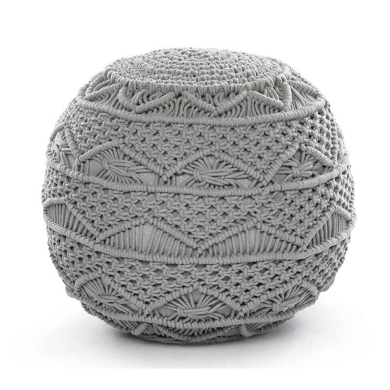 Kaahira Macrame Poufee