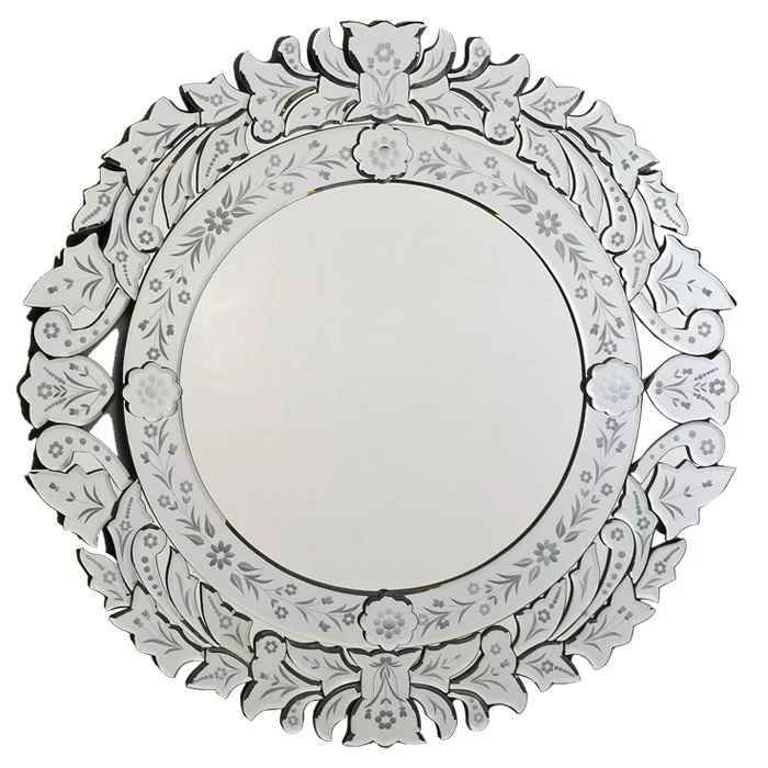 Accent Rectangle Circular Mirror