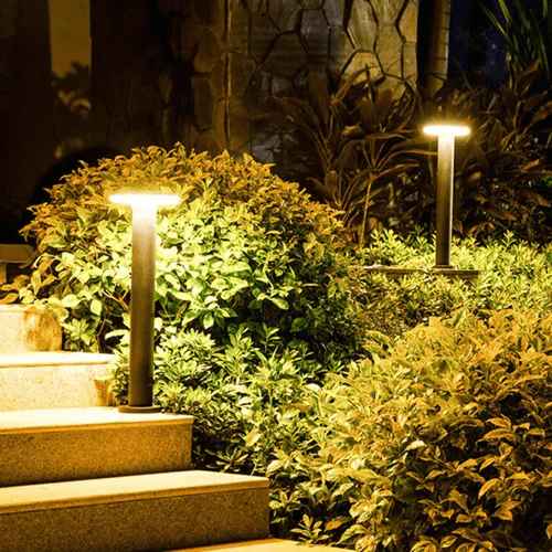 Sleek Circular Bollard Light