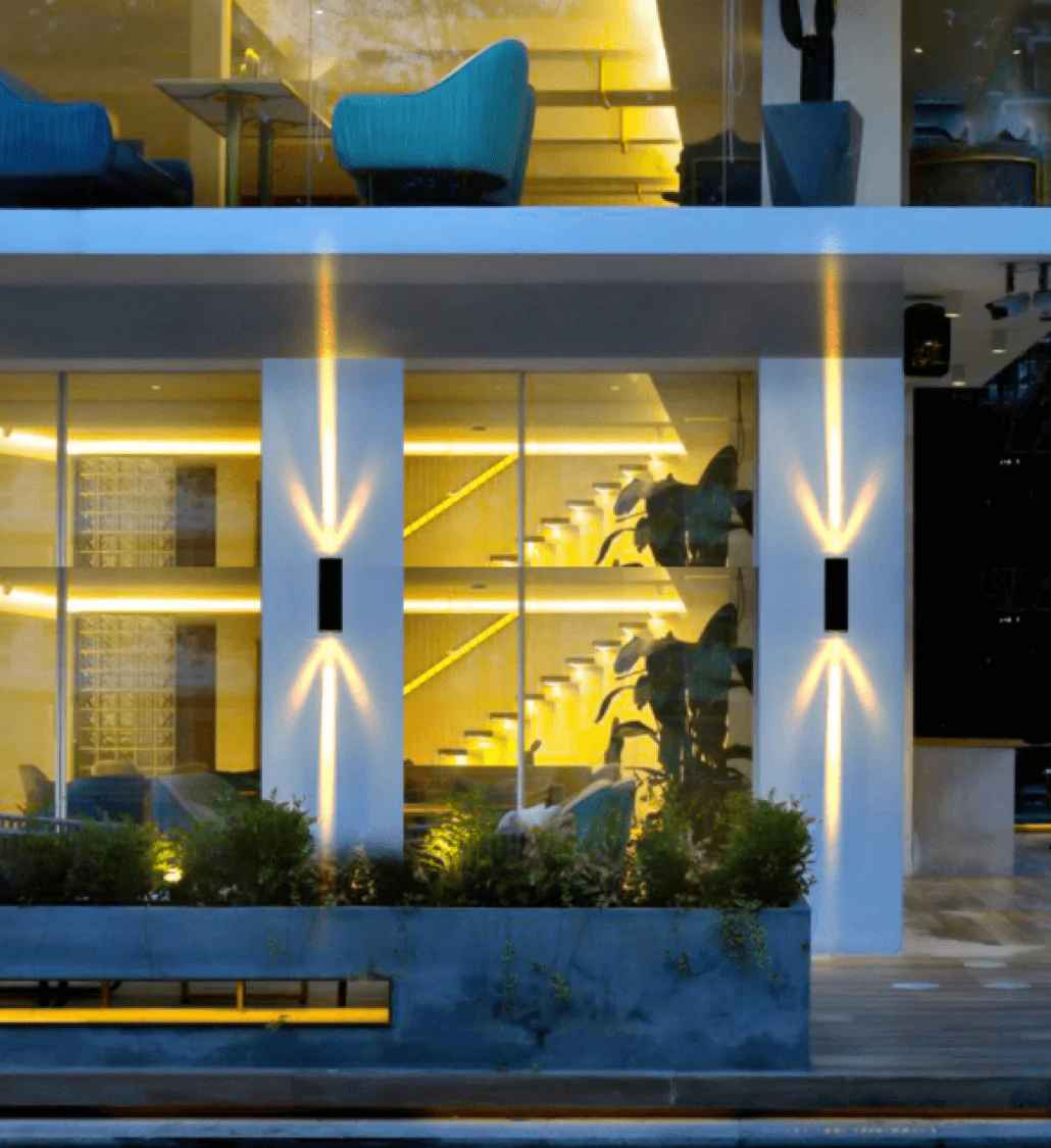 Slim Rectangular Up-Down Led Facade Wall Light