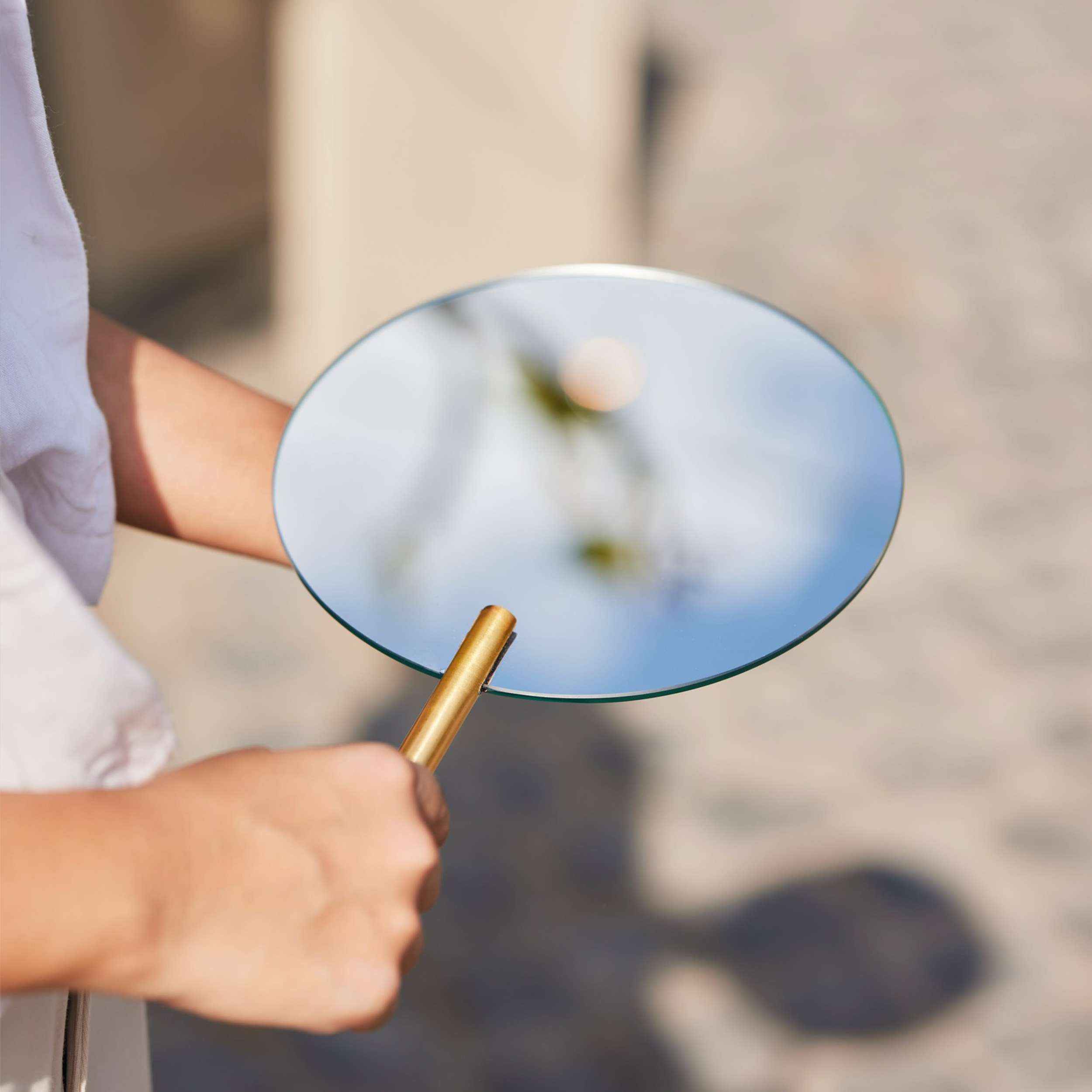 Gold Plated Handle Mirror