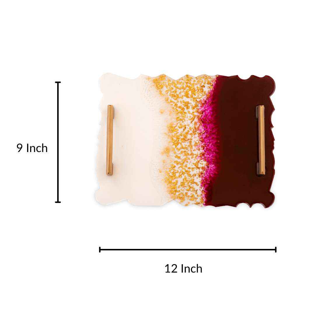 Almond Aesthetic Resin Art Round Coasters