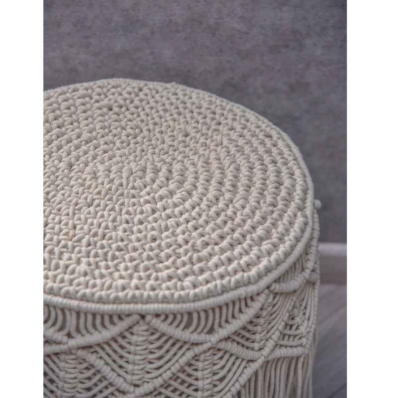 Kaahira Single Seater Stong Luxurious Handwoven Swing Chair in White Color