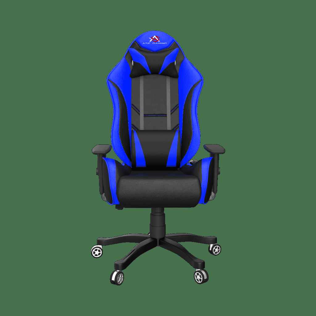 ASE Gaming Rage Series Gaming Chair with 180 Degree Recline (Blue & Black)