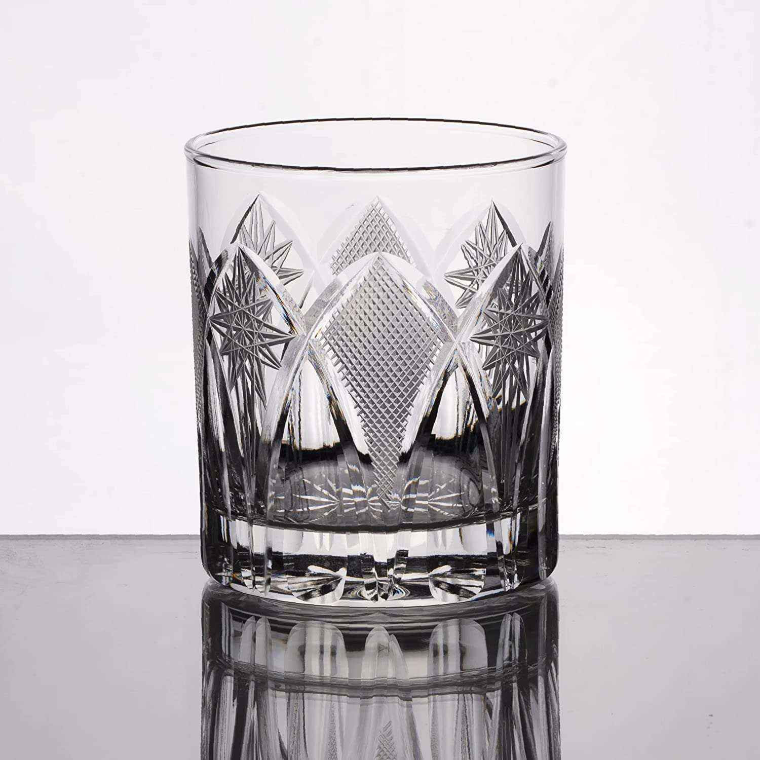 Old Fashioned Crystal Whiskey Glass