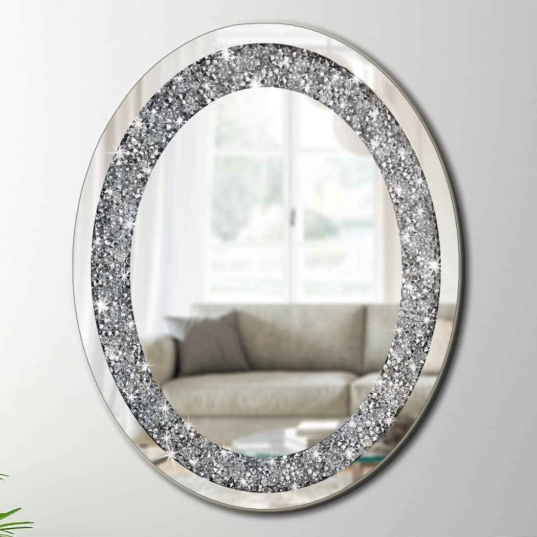 Accent Crystal Wash Basin Mirror for Bathroom