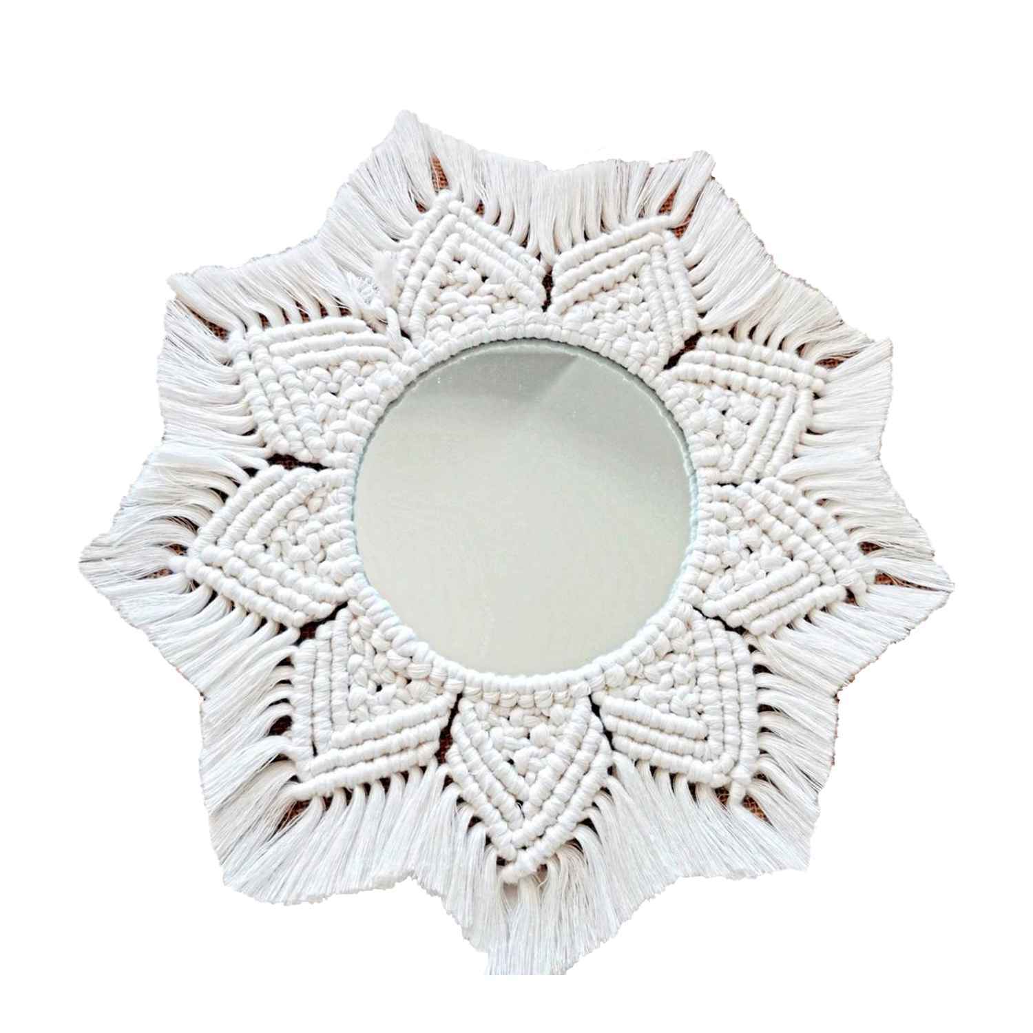 Kaahira Macrame Wall Mirror - Set of 3