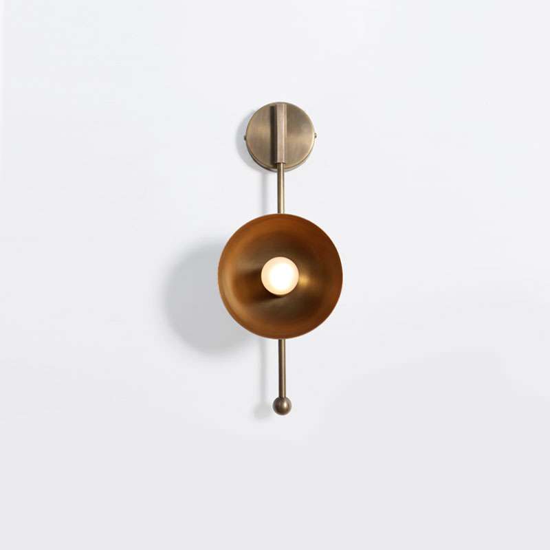 RHYTHM WALL SCONCE BRASS DOME