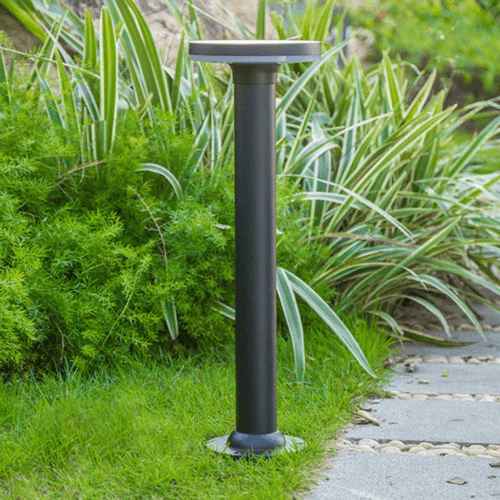 Sleek Tri-Cut Modern Bollard Garden Light