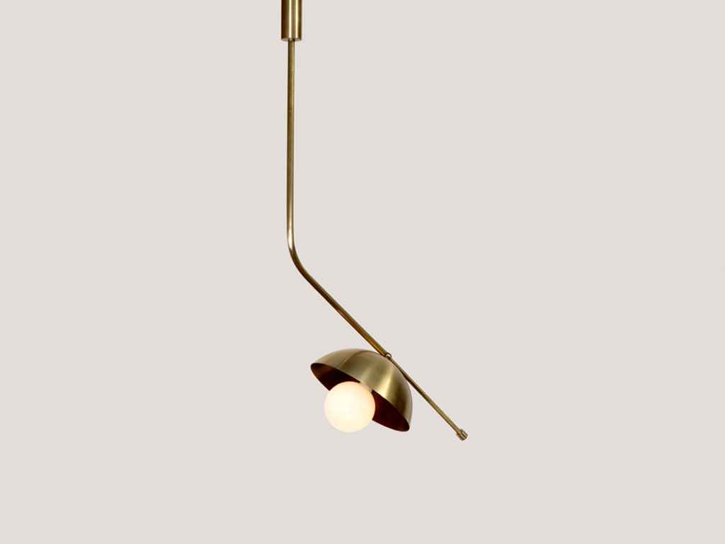 RHYTHM WALL SCONCE BRASS DOME