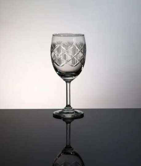 Bubble Design Crystal Wine Glasses