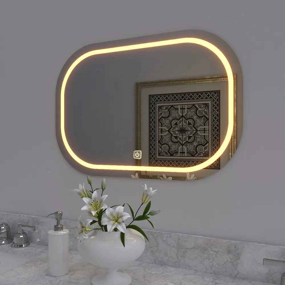 Accent Modern & Beveled Oval Mirror
