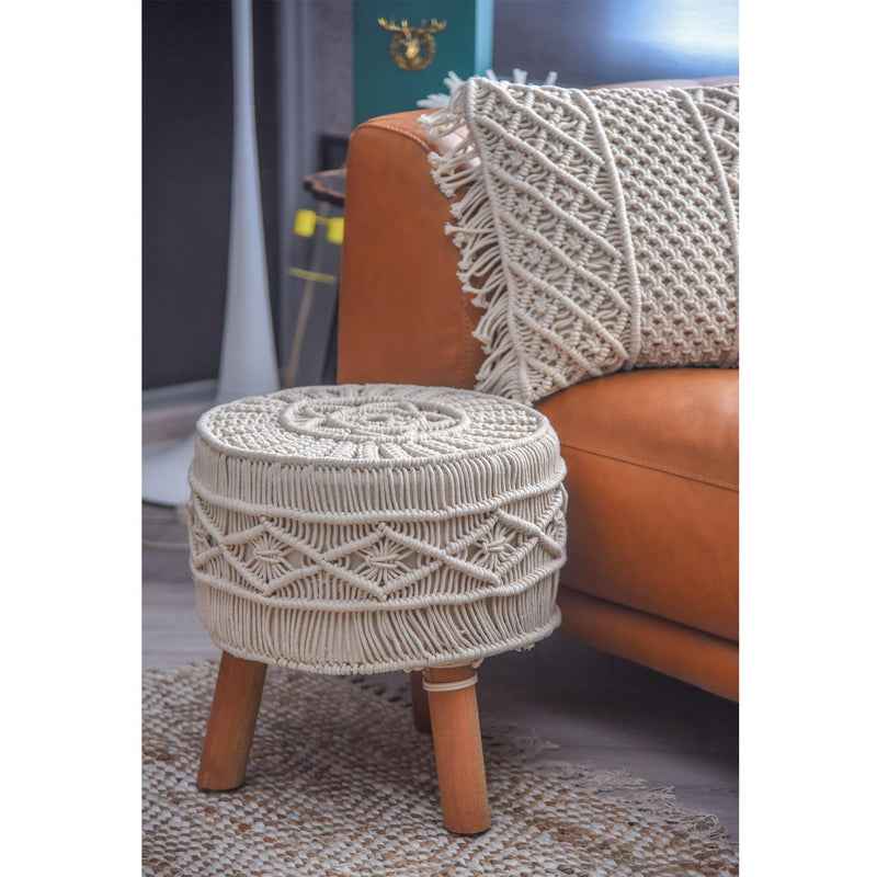 Kaahira Macrame Stool