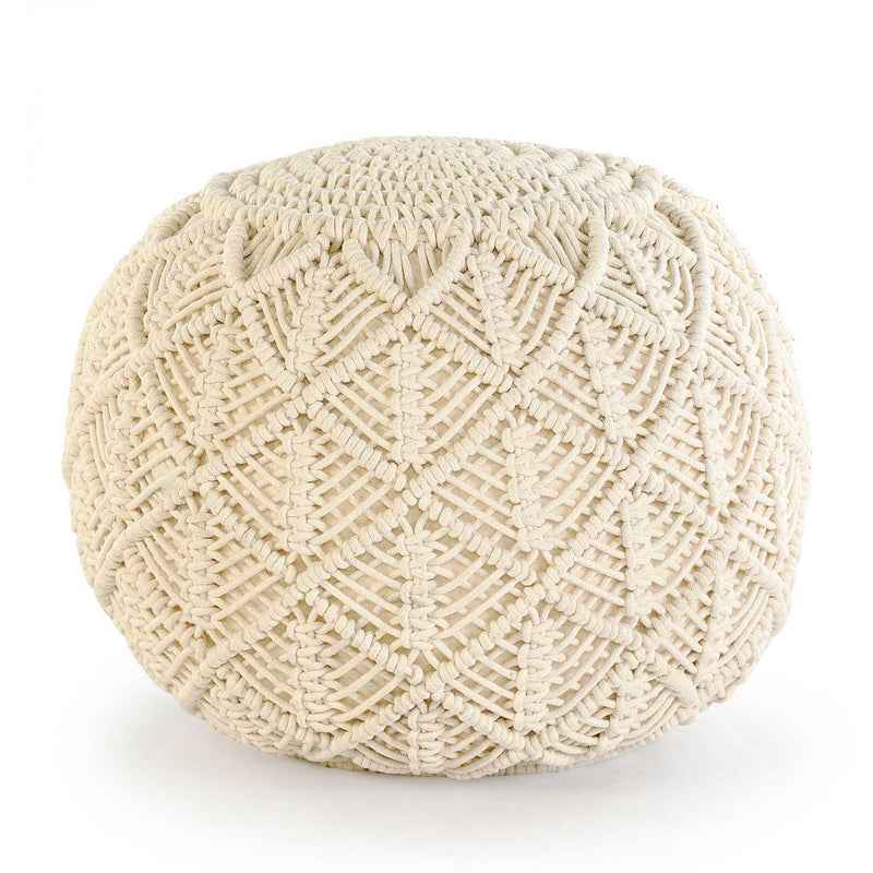 Kaahira Macrame Poufee