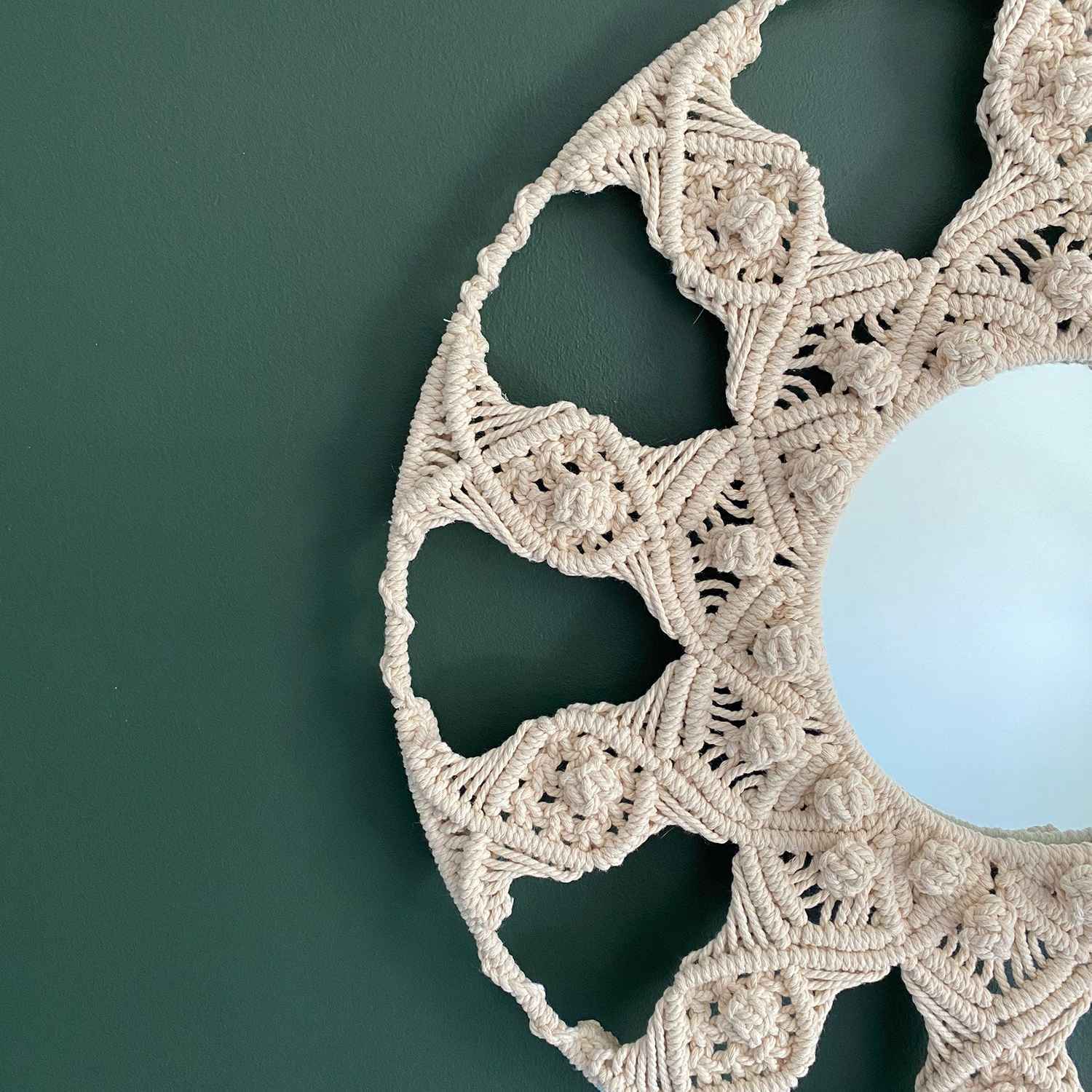 Kaahira Macrame Wall Mirror - Set of 3