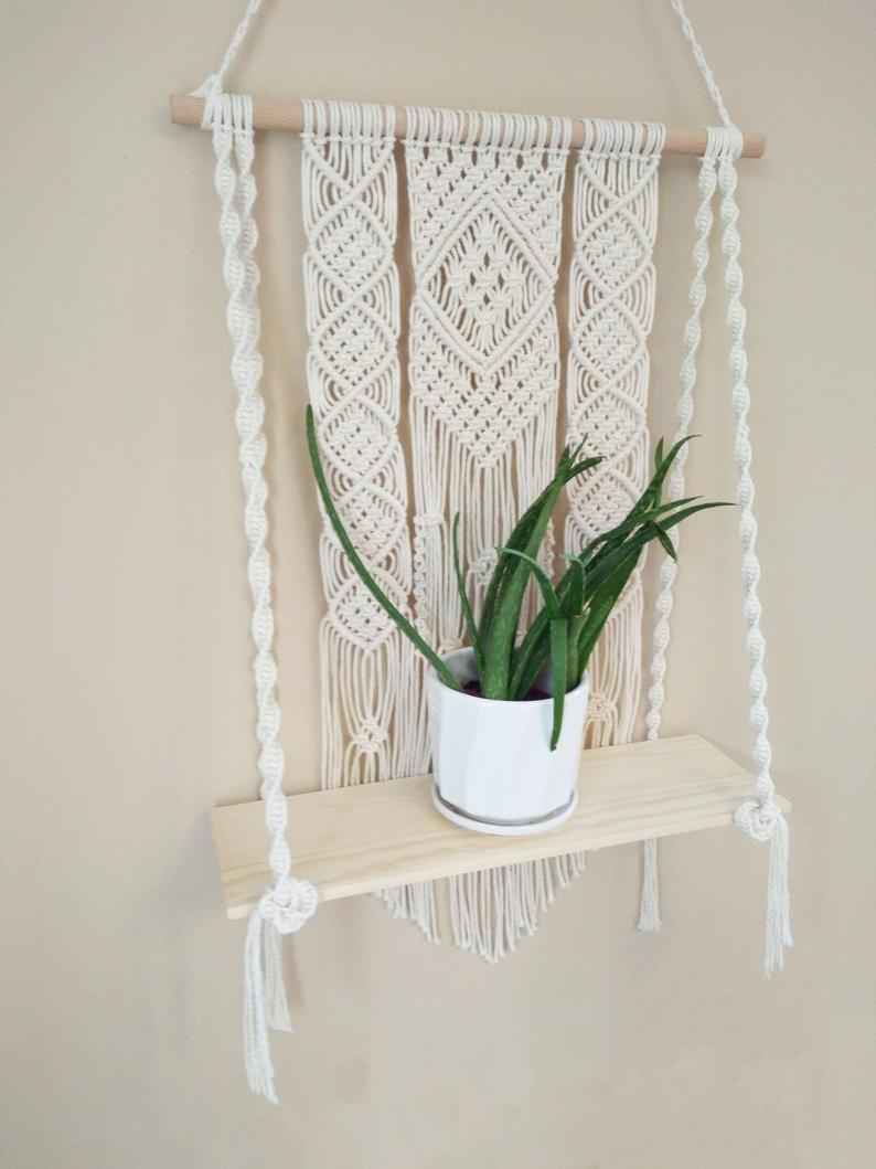 Kaahira Single Seater Stong Luxurious Handwoven Swing Chair in White Color