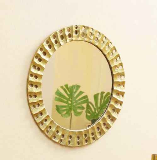 Golden Wall Mirror