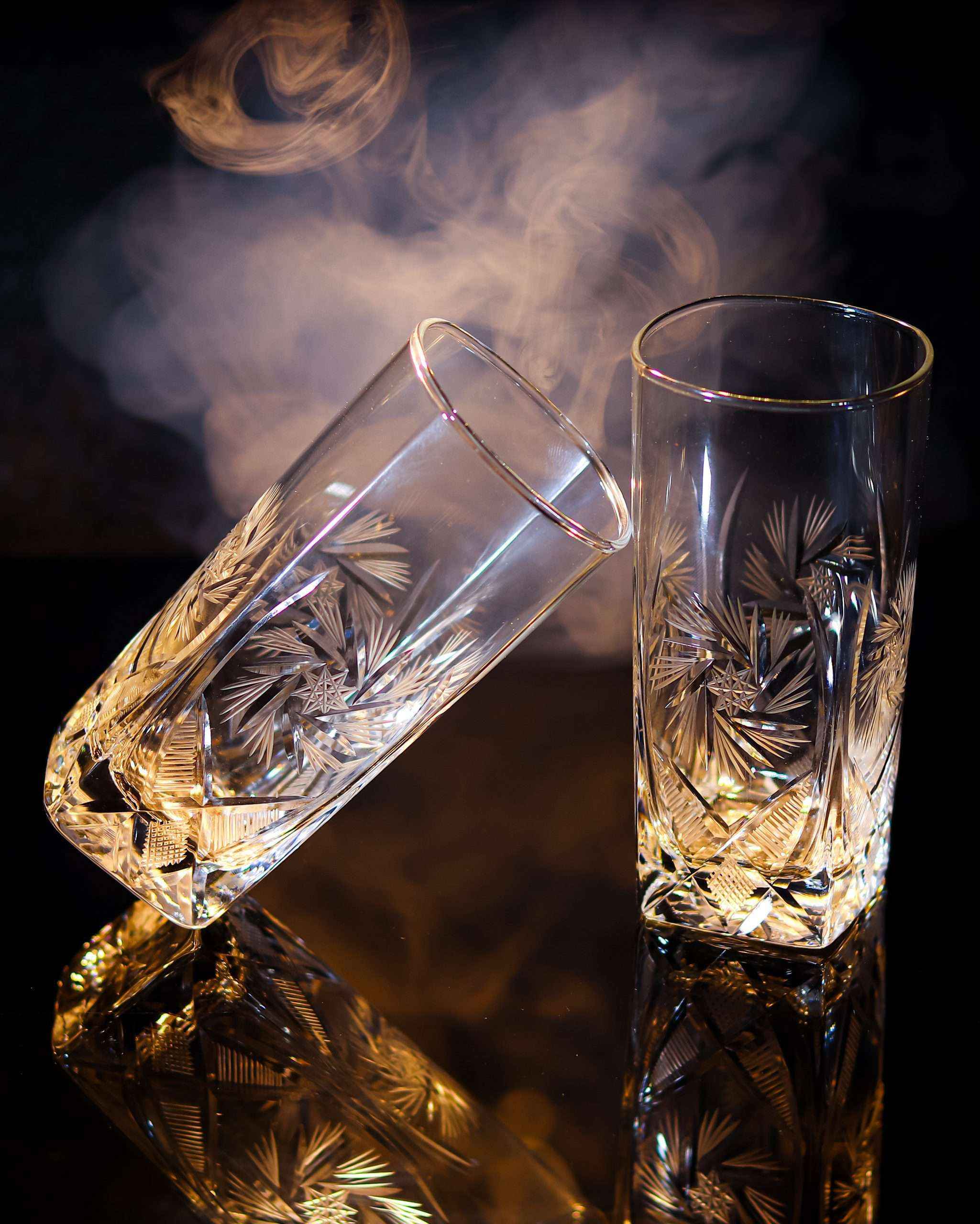 Hand Cut Design Romantic Wine Glass