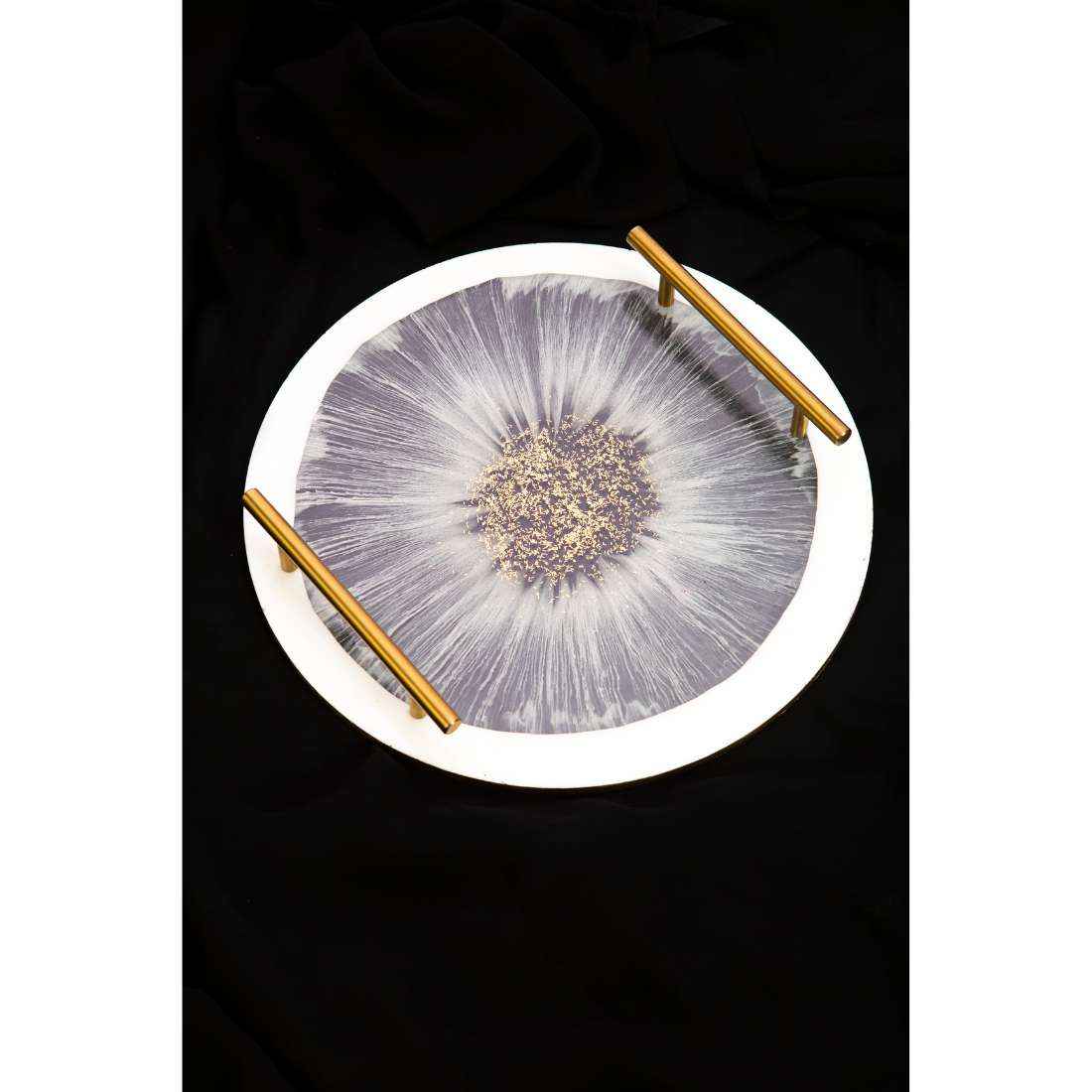 Almond Aesthetic Resin Art Round Coasters