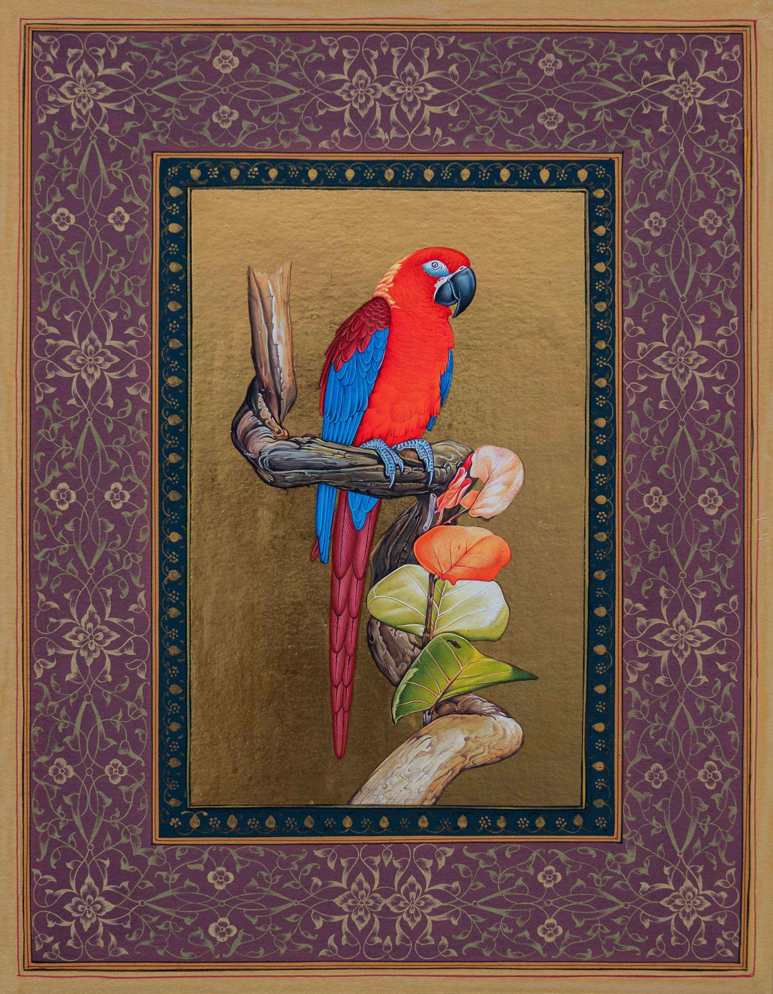 Colourful Parrot Painting