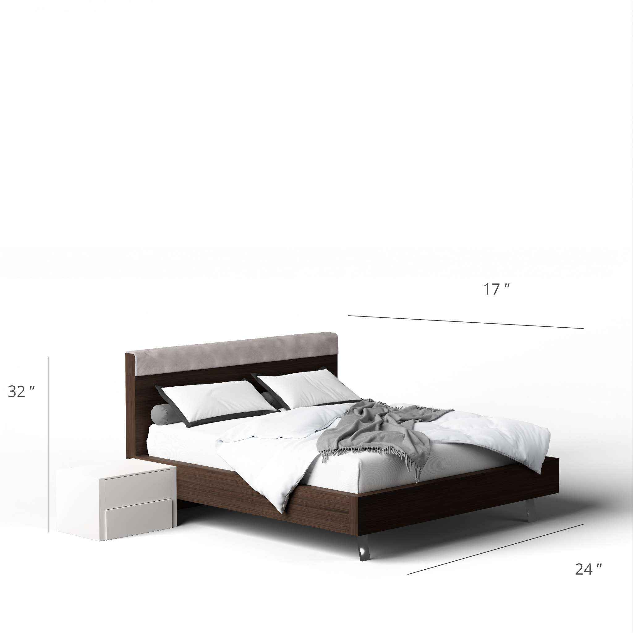 Dayana Wren Queen Size Bed