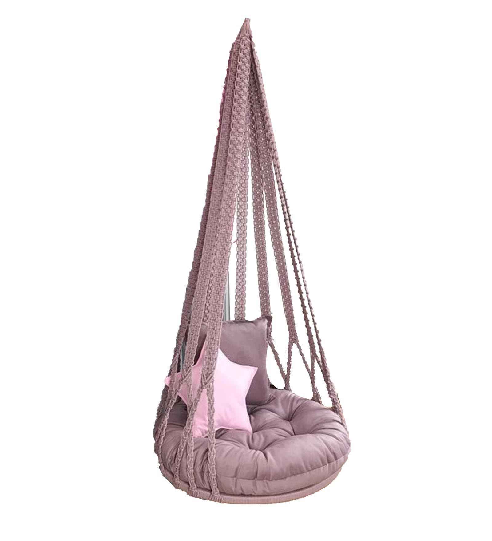 Kaahira Beautiful Hanging Nest Chair for Kids and Adults in Wine Color