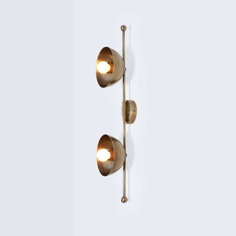 MOD WALL SCONCE BRASS DOME