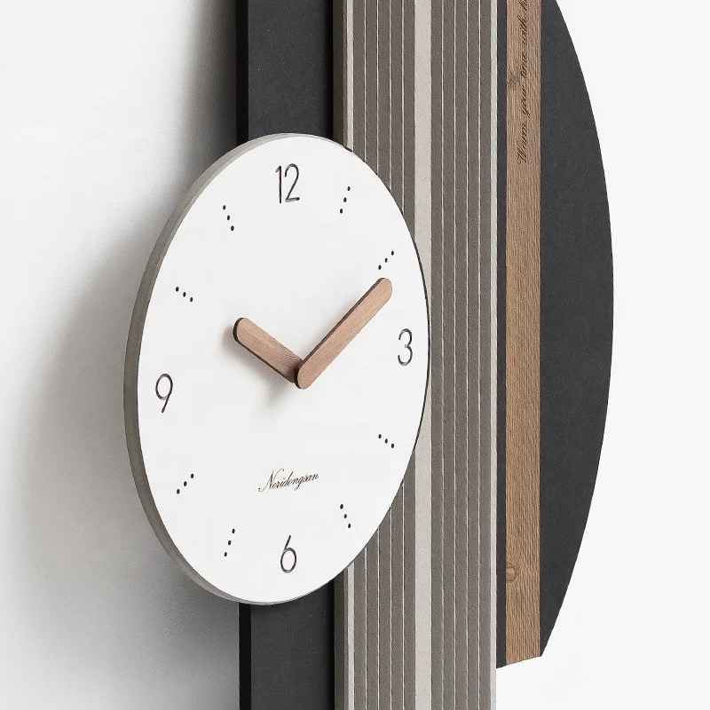 Coral Grey Wall Clock