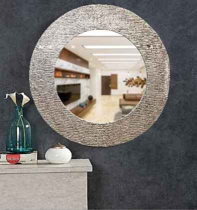 Green & Copper Wall Mirror